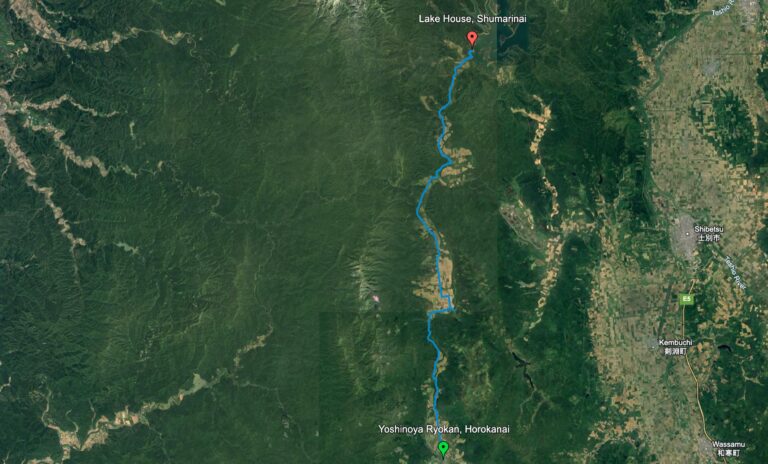 map Horokanai to Shumarina
